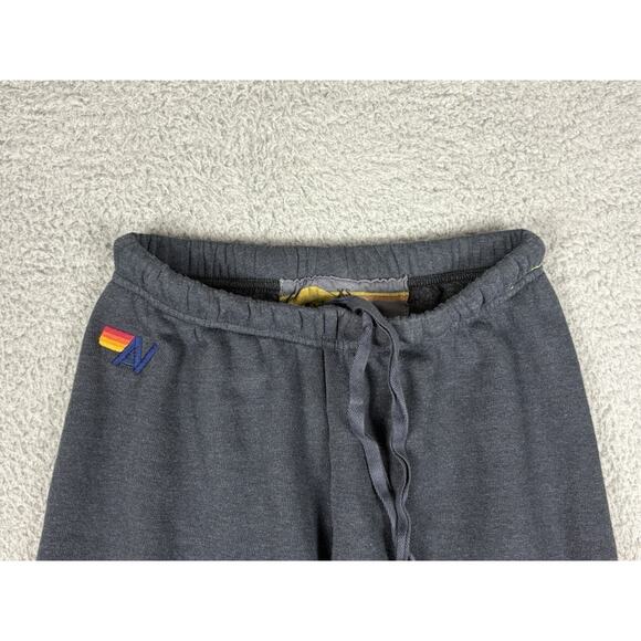 Aviator Nation Sweatpants Women’s XS Charcoal Gray Heart Stitch Lounge Jogger - Picture 4 of 10